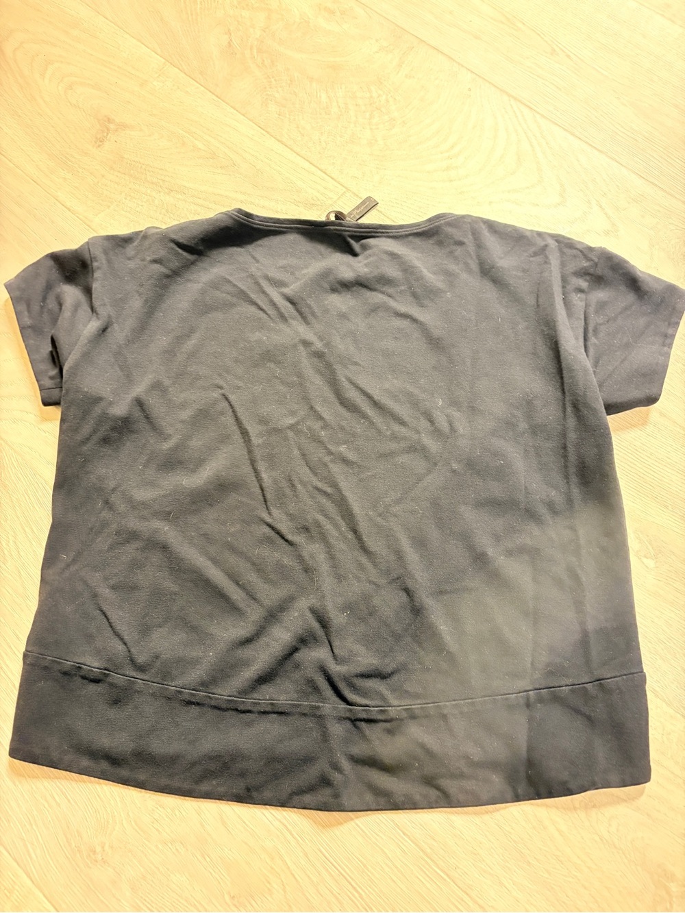 BCBG Black Short-Sleeve Crewneck Tee - Picture 2 of 2